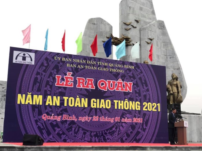 Lễ ra quân ban ATGT tỉnh Quảng Bình